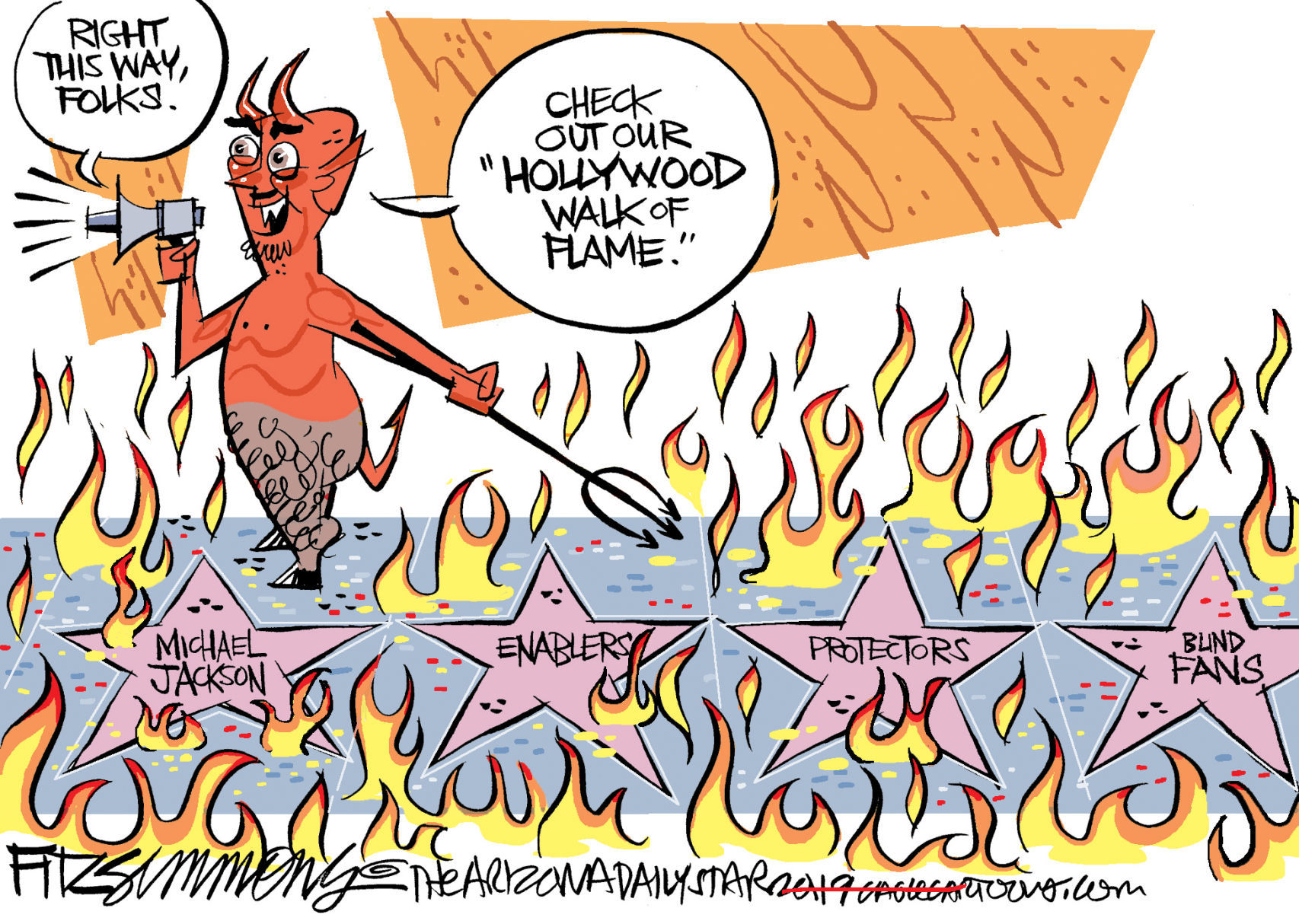 Daily Fitz Cartoon: Michael Jackson
